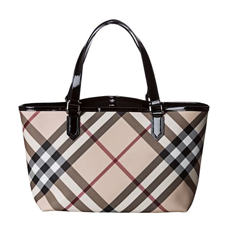 Burberry check tote bag